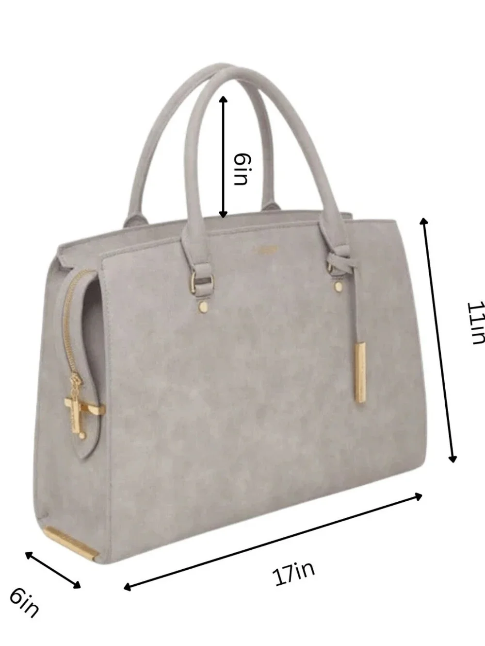 LaBante Gray Aricia Vegan Laptop Tote Bag Great Condition $486
